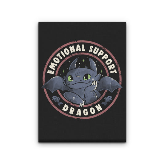 Emotional Support Dragon - Canvas Print