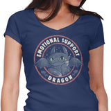 Emotional Support Dragon - Women's V-Neck