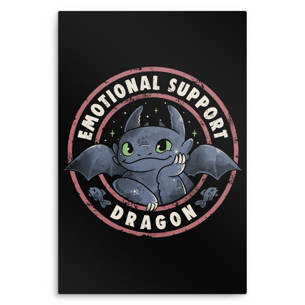 Emotional Support Dragon - Metal Print