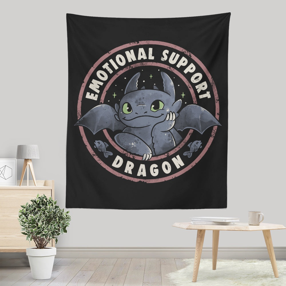 Emotional Support Dragon - Wall Tapestry