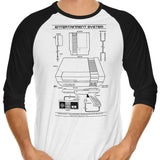 Entertainment System (Alt) - 3/4 Sleeve Raglan T-Shirt