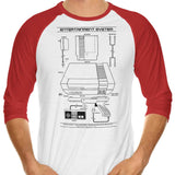 Entertainment System (Alt) - 3/4 Sleeve Raglan T-Shirt