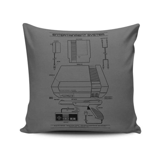 Entertainment System (Alt) - Throw Pillow