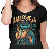 Episode 10: Halloween is My Religion - Women's V-Neck