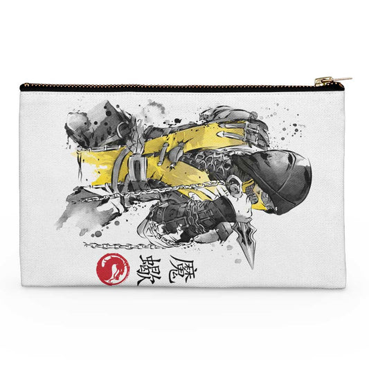 Fire Warrior Sumi-e - Accessory Pouch