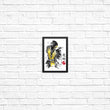 Fire Warrior Sumi-e - Posters & Prints