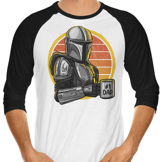 Galaxy's Best Dad - 3/4 Sleeve Raglan T-Shirt