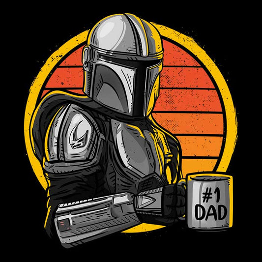 Galaxy's Best Dad - Metal Print