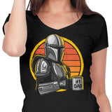 Galaxy's Best Dad - Women's V-Neck