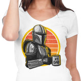 Galaxy's Best Dad - Women's V-Neck