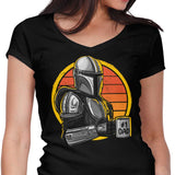 Galaxy's Best Dad - Women's V-Neck