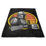 Galaxy's Best Dad - Fleece Blanket