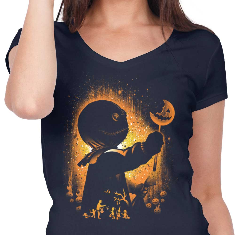 Ghost of Halloween - Women's V-Neck