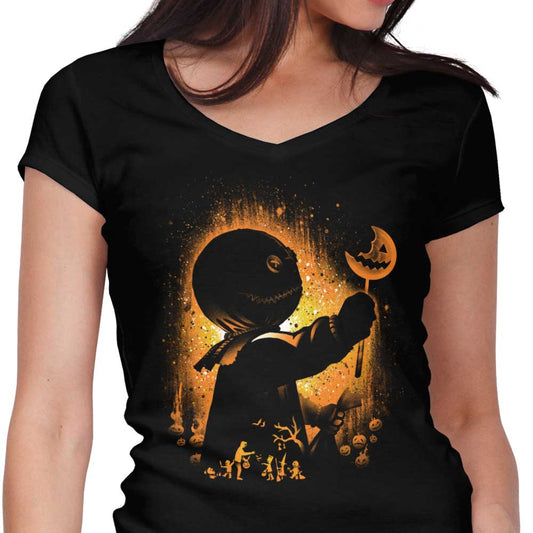 Ghost of Halloween - Women's V-Neck