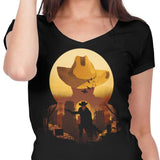 Ghoul Silhouette - Women's V-Neck