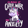 Glitter, Water, and Anxiety - Metal Print