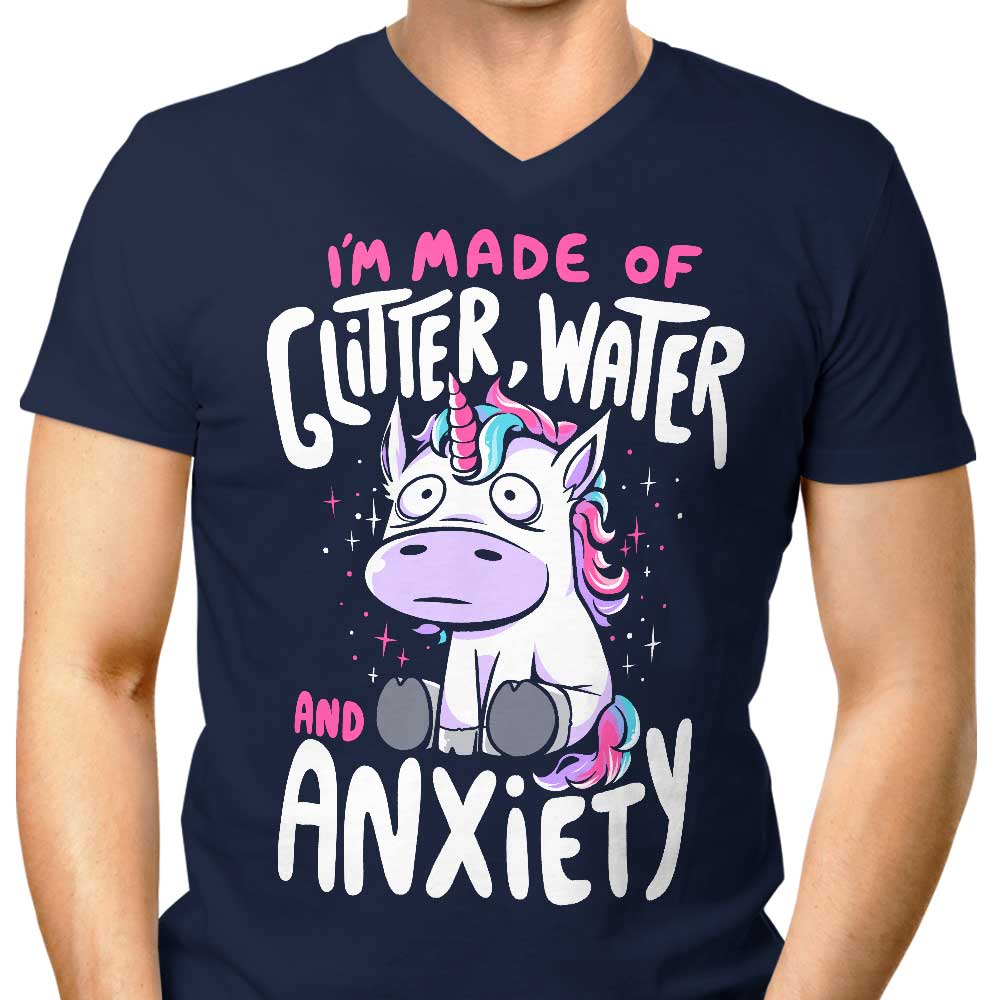 Glitter, Water, and Anxiety - Men's V-Neck