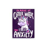 Glitter, Water, and Anxiety - Metal Print