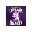 Glitter, Water, and Anxiety - Metal Print