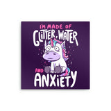 Glitter, Water, and Anxiety - Metal Print