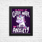 Glitter, Water, and Anxiety - Posters & Prints