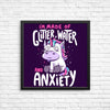 Glitter, Water, and Anxiety - Posters & Prints