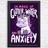 Glitter, Water, and Anxiety - Posters & Prints