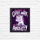 Glitter, Water, and Anxiety - Posters & Prints