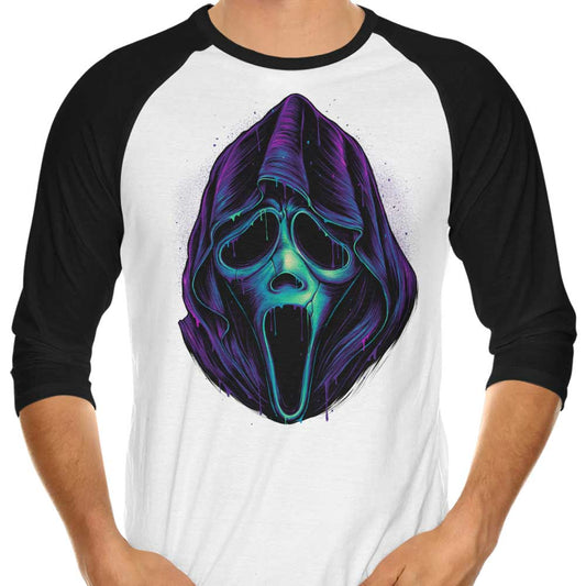 Glowing Ghost - 3/4 Sleeve Raglan T-Shirt