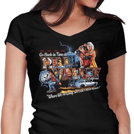 Go Back in Time - Women's V-Neck