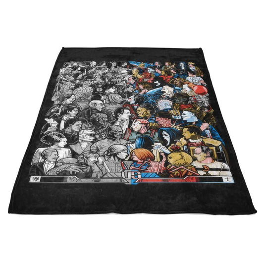 Grayscale vs. Grotesque - Fleece Blanket