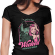 Green and Pink Witches - Women's V-Neck