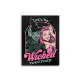 Green and Pink Witches - Metal Print