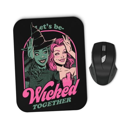 Green and Pink Witches - Mousepad