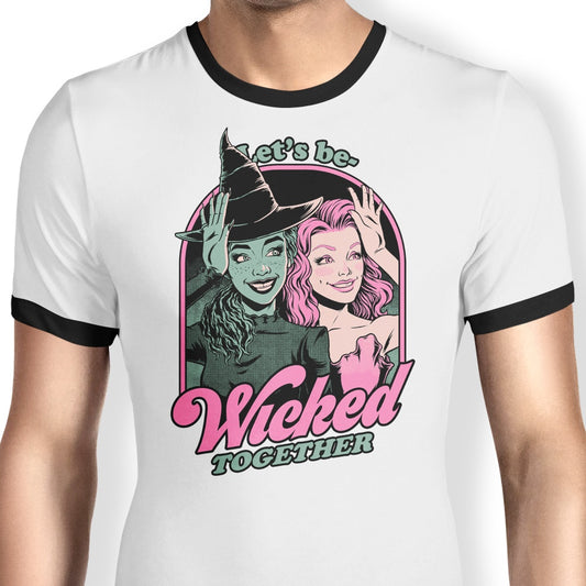 Green and Pink Witches - Ringer T-Shirt