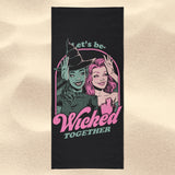 Green and Pink Witches - Towel