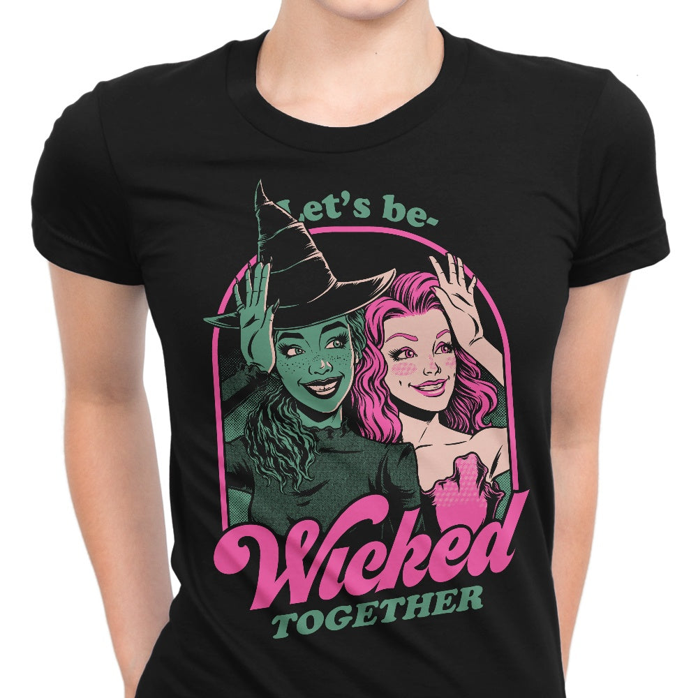 Green and Pink Witches - Women's Apparel