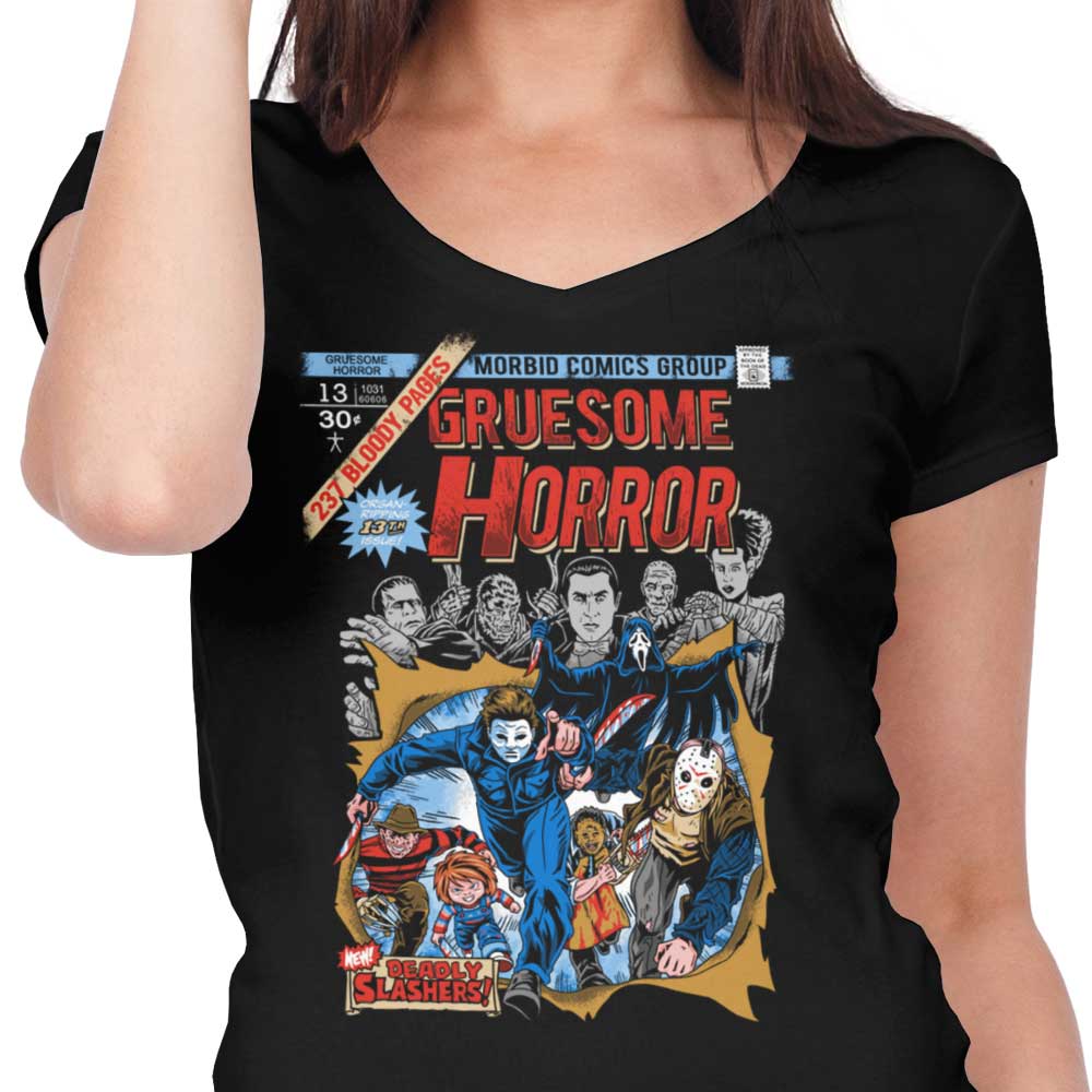 Gruesome Horror - Women's V-Neck