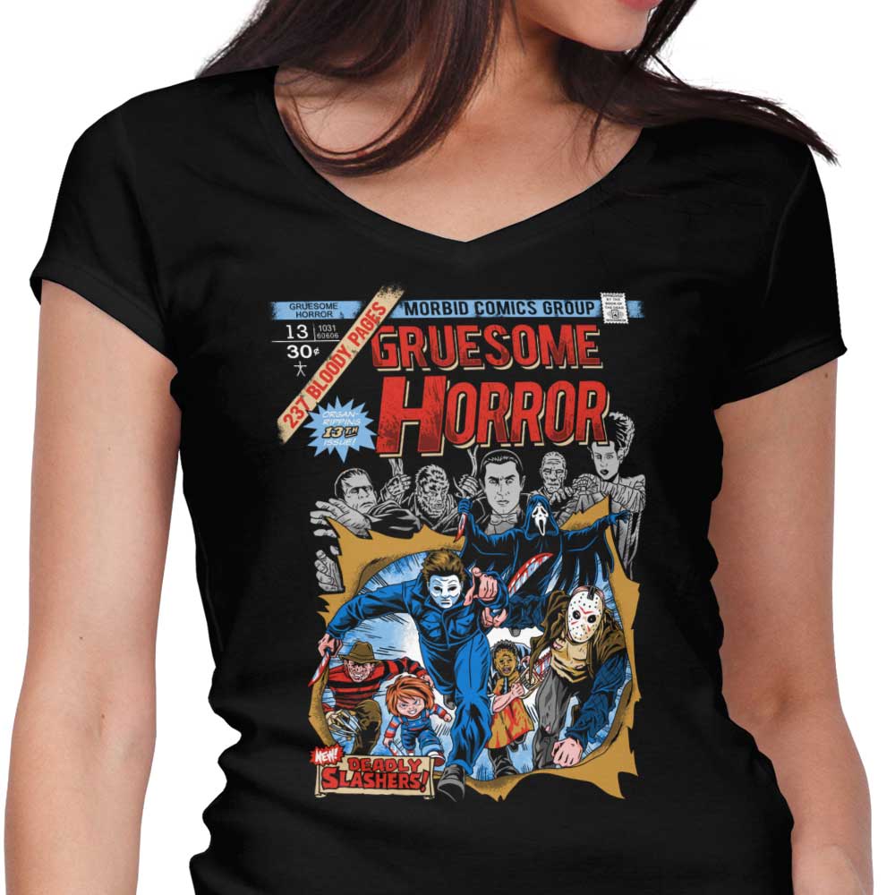 Gruesome Horror - Women's V-Neck