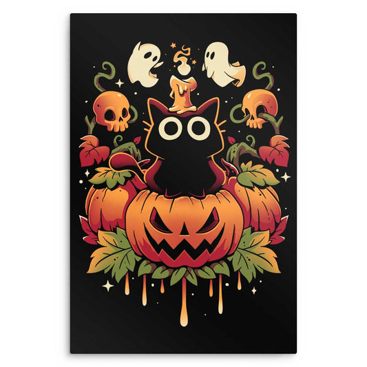 Halloween Candle Trick - Metal Print