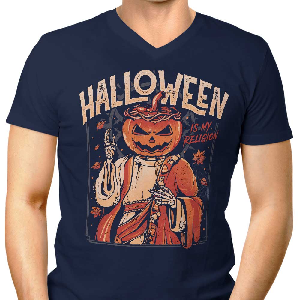 Halloween is My Religion - Men's V-Neck