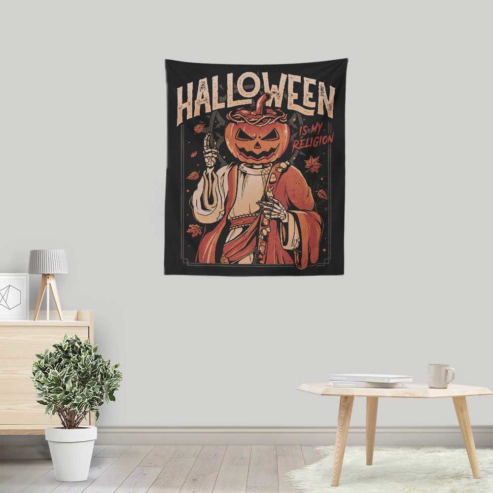 Halloween is My Religion - Wall Tapestry