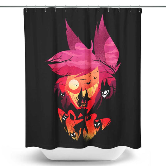 Hotel Radio Demon - Shower Curtain