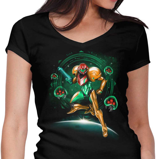 Hunting in Space - Women's V-Neck