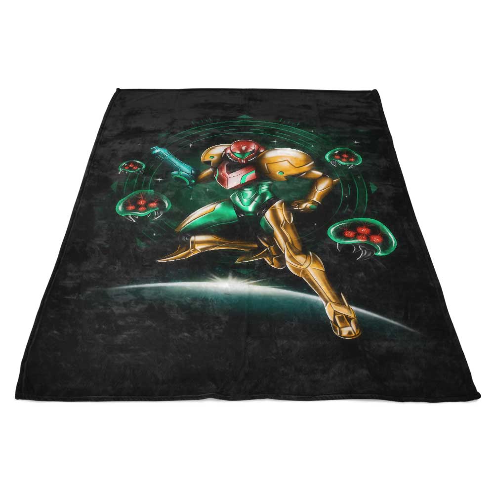 Hunting in Space - Fleece Blanket