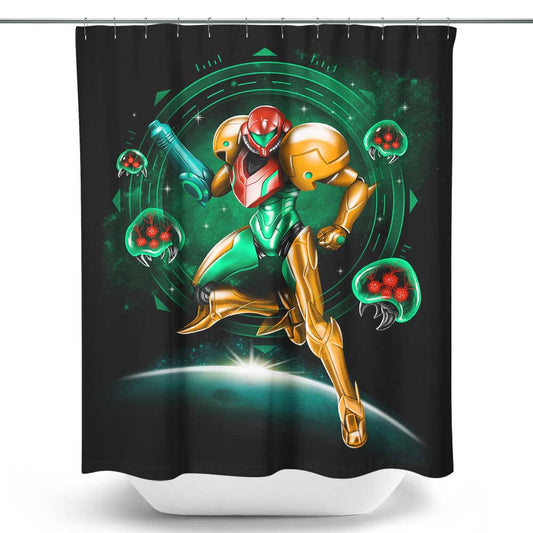 Hunting in Space - Shower Curtain