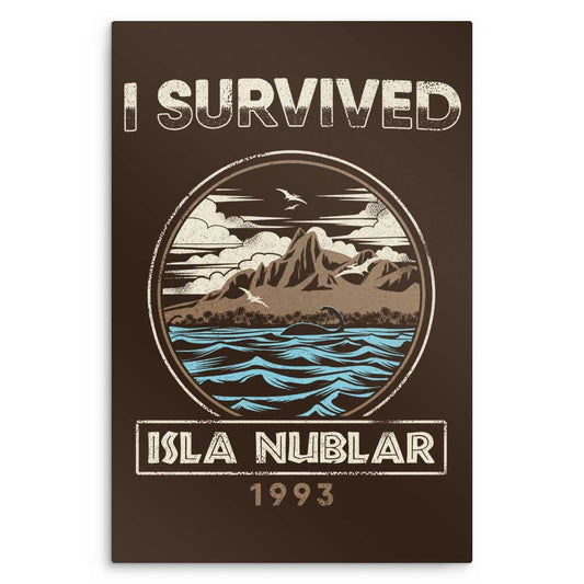 I Survived Isla Nublar - Metal Print