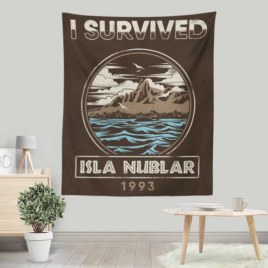 I Survived Isla Nublar - Wall Tapestry