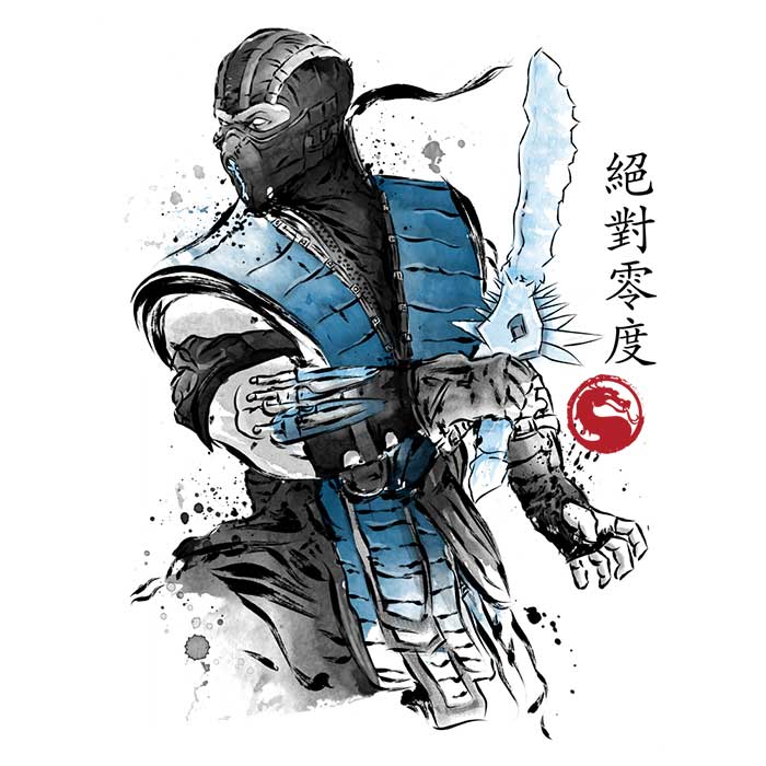 Ice Warrior Sumi-e - Men's Apparel