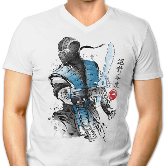 Ice Warrior Sumi-e - Men's V-Neck